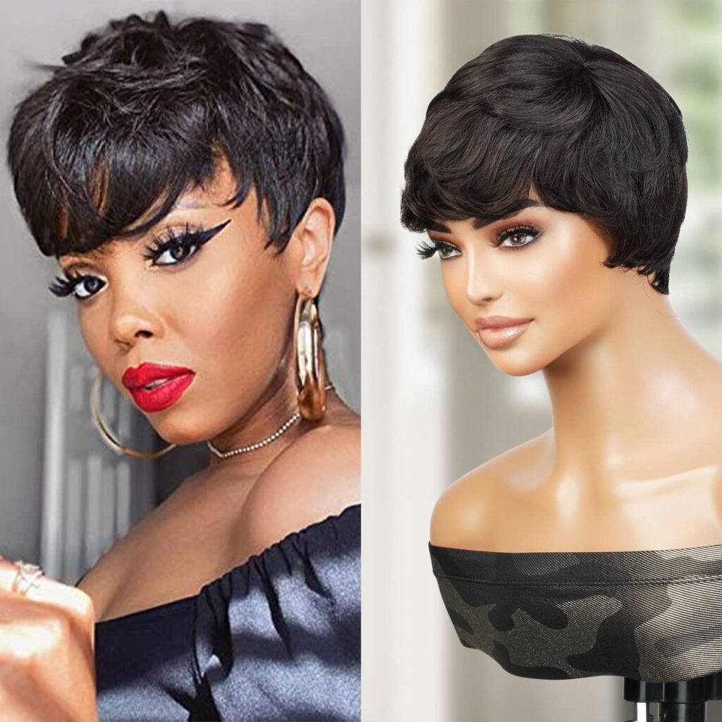 Feathered Pixie wig