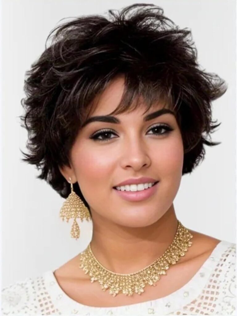 short shag wigs for black women