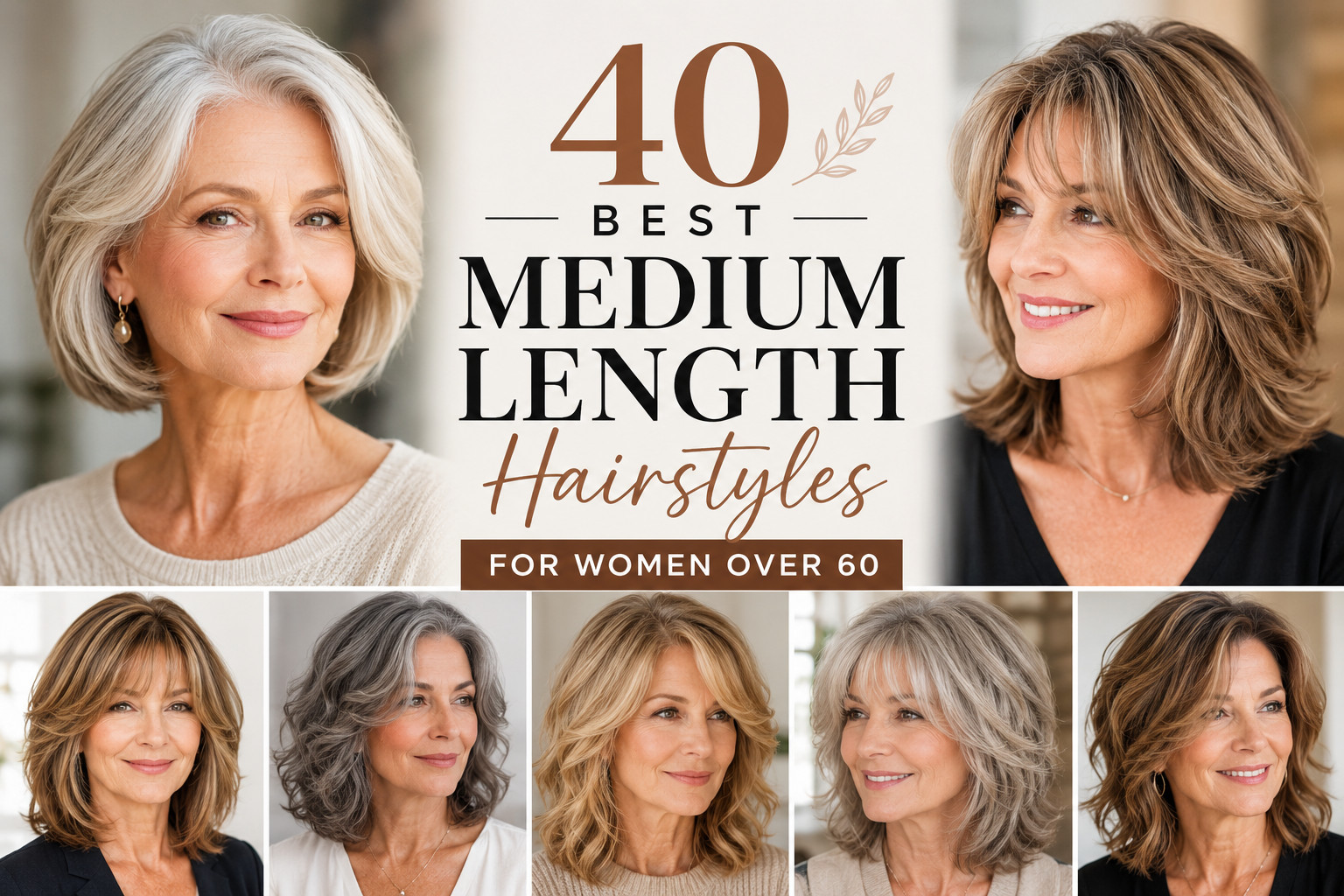 Medium Length Hairstyles for Women Over 60