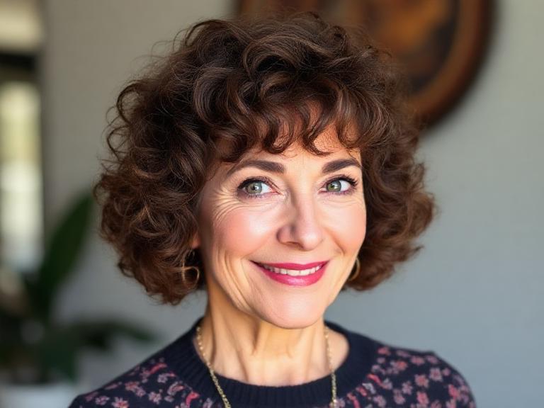 Rounded Curly Bob