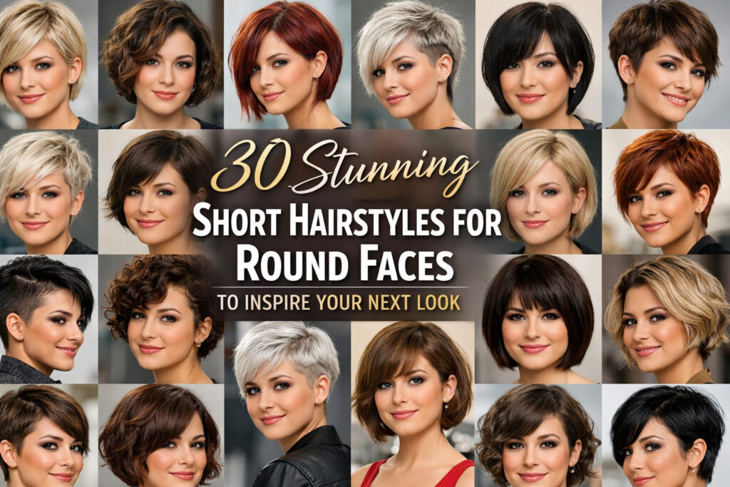 Short Hairstyles for Round Faces