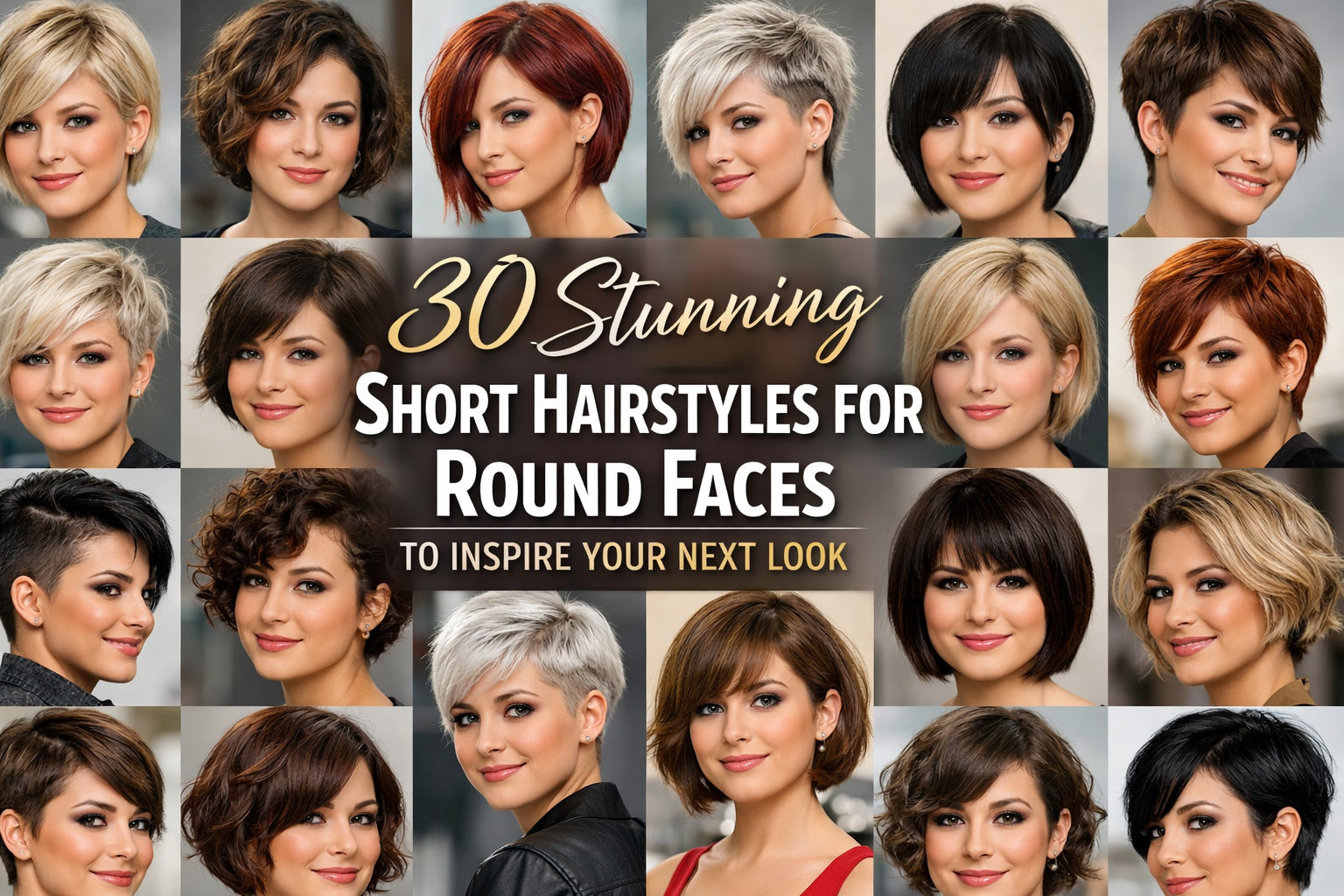 Short Hairstyles for Round Faces