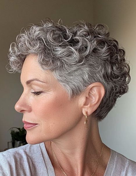 Soft Curly Bob hairstyles for women over 50