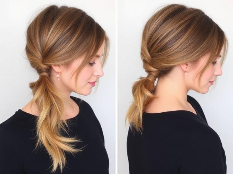 Messy Low Ponytail