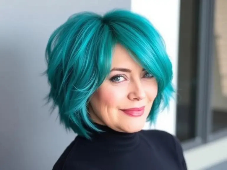 Layered Shag With Height Haircuts for women over 50