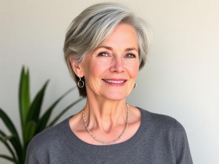 Tapered Neck-Length Cut for women over 50