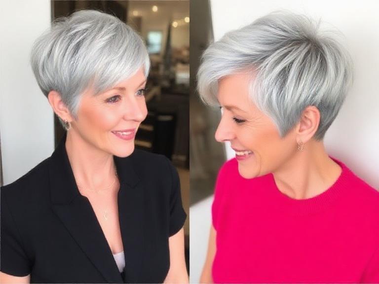 Tapered Pixie for women over 50