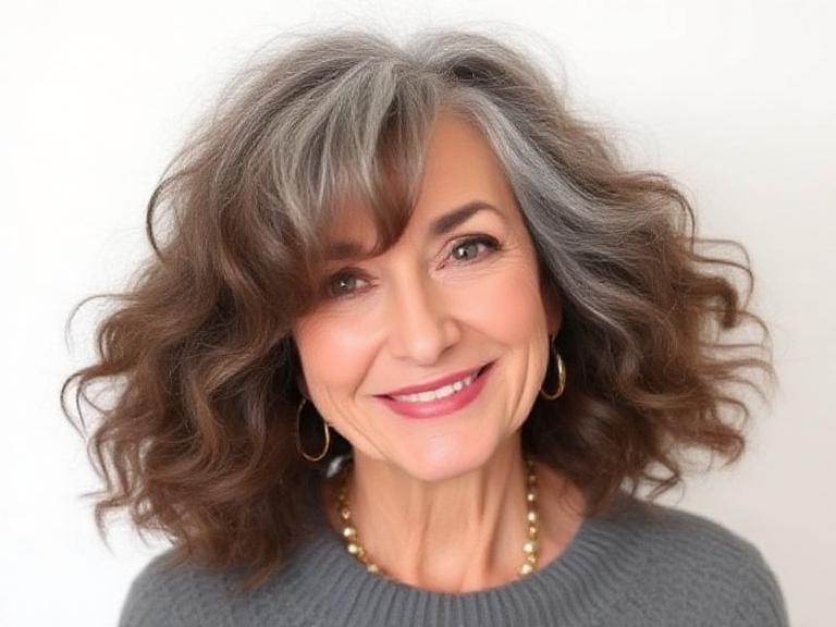 Soft Modern Shag haircuts for women over 50