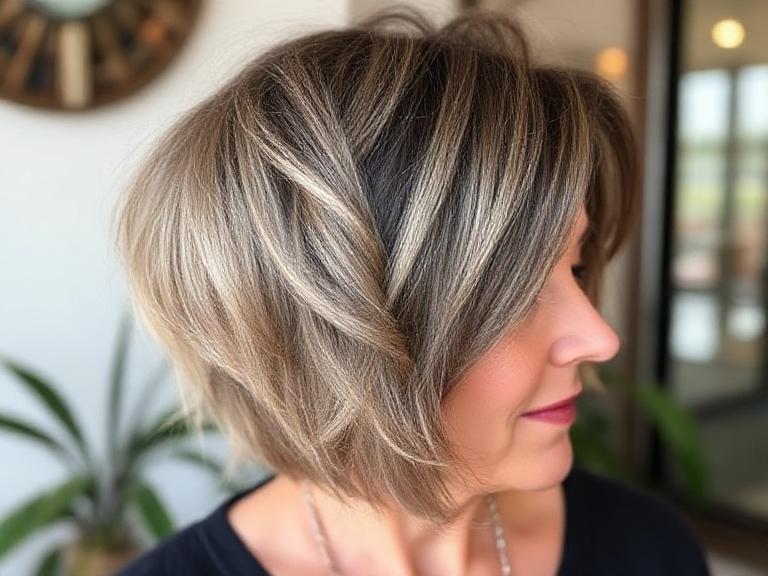 textured Crop hair for women over 50