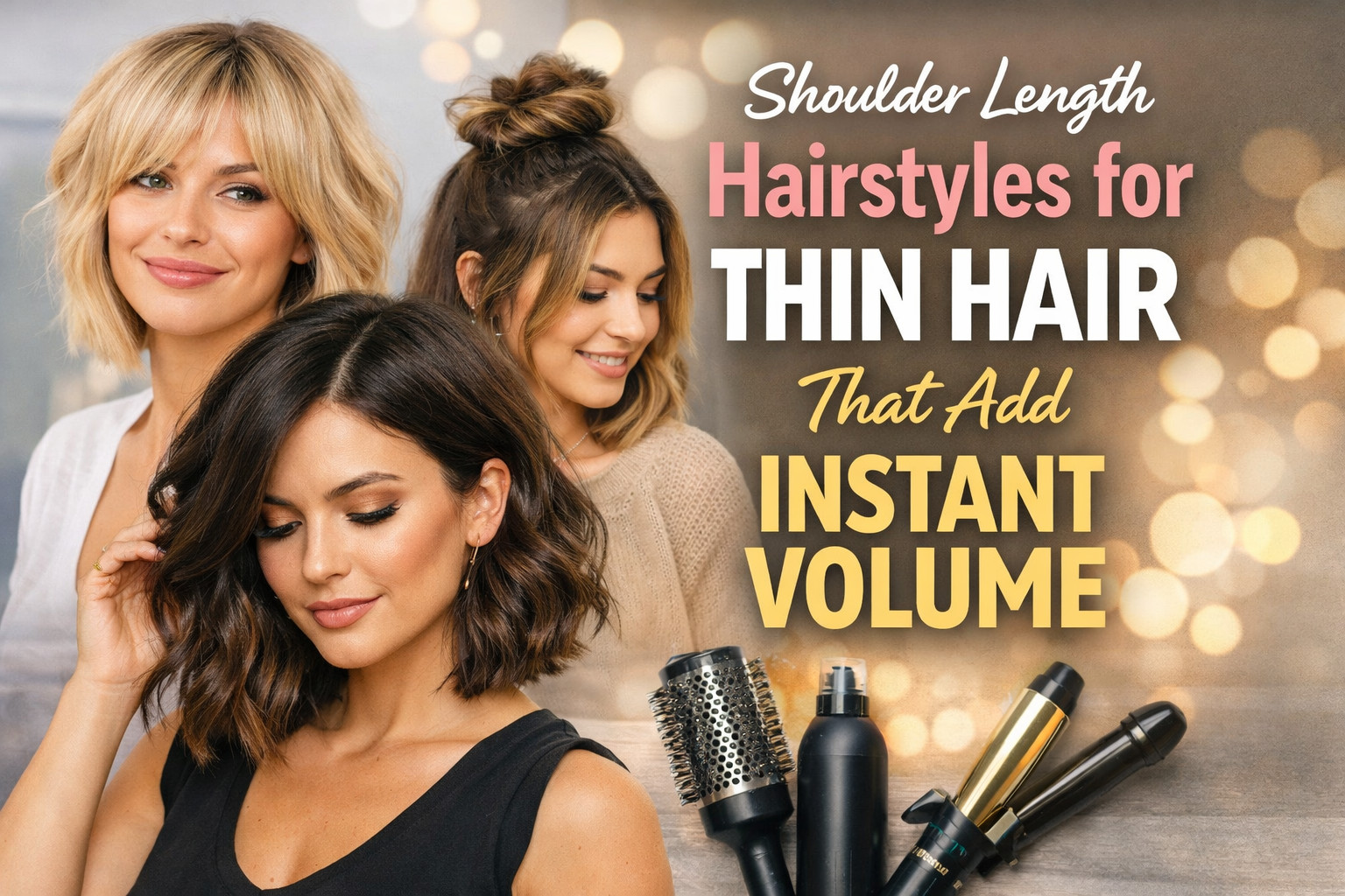 Shoulder Length Hairstyles for Thin Hair
