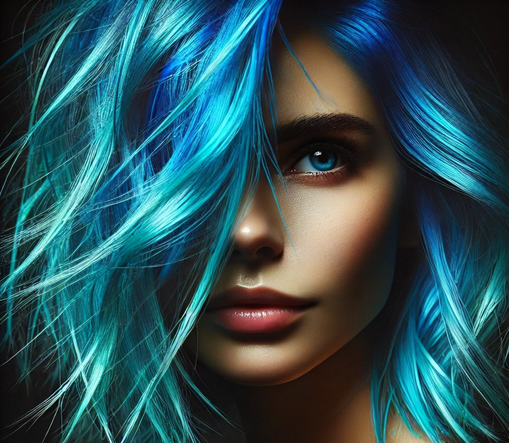 Electric Blue & Teal Shades color
