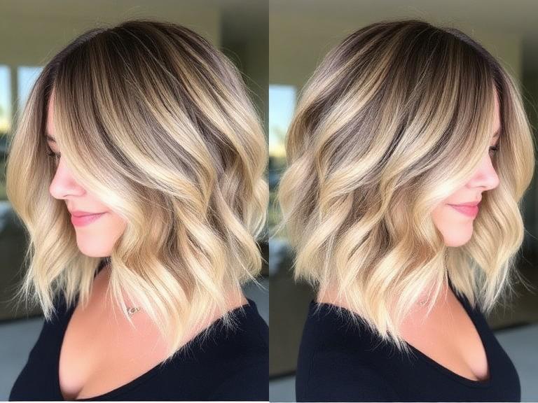 Beach Waves bob hairstyle