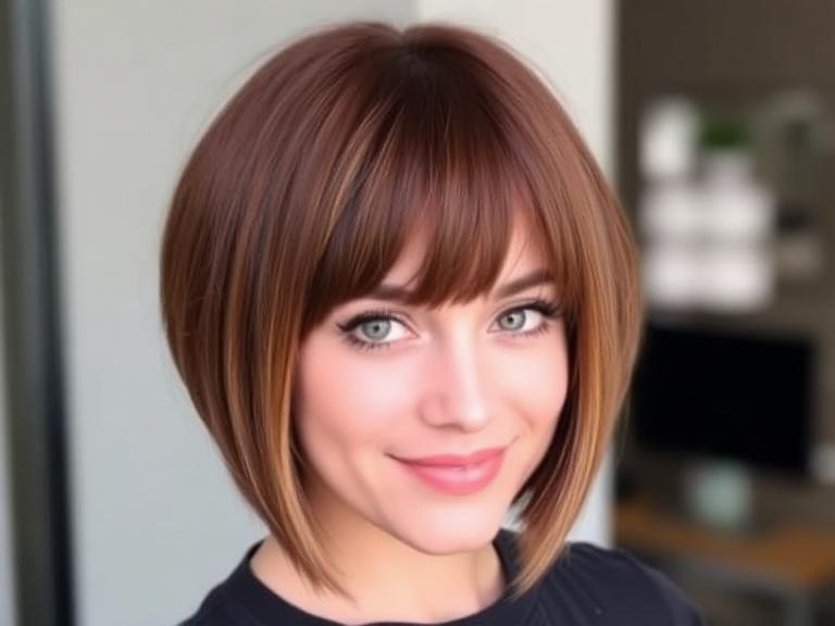 Bob Hairstyles with Micro Bangs