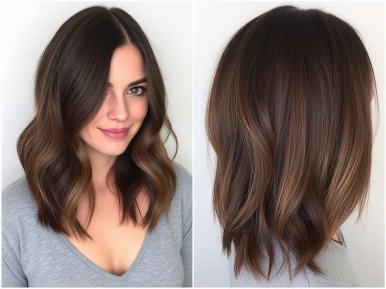 Brunette Medium Hairstyles