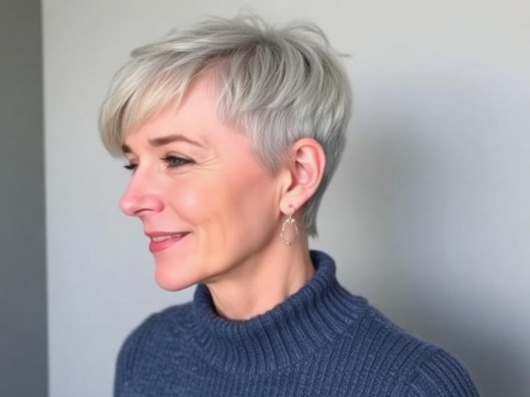 Classic Pixie haircut for Women Over 60