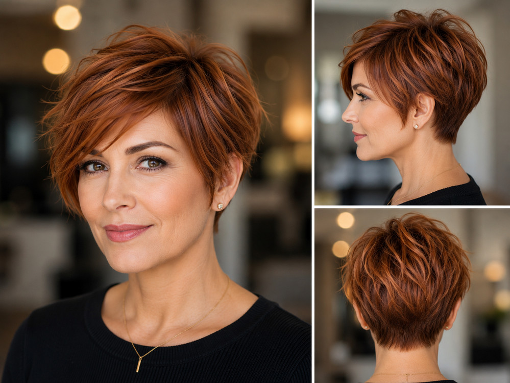 Copper short hair