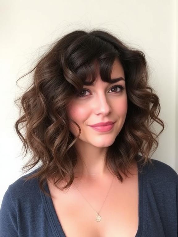 Curly Lob (Long Bob)