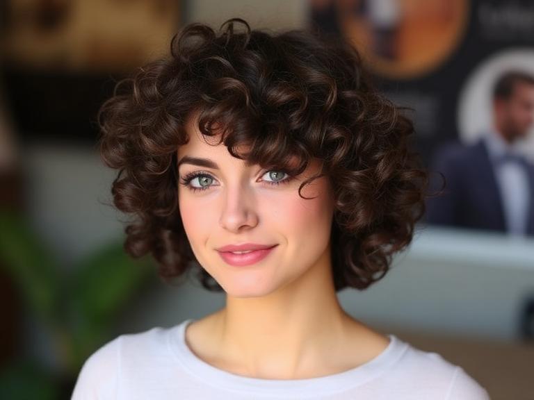 Curly Short Hairstyle