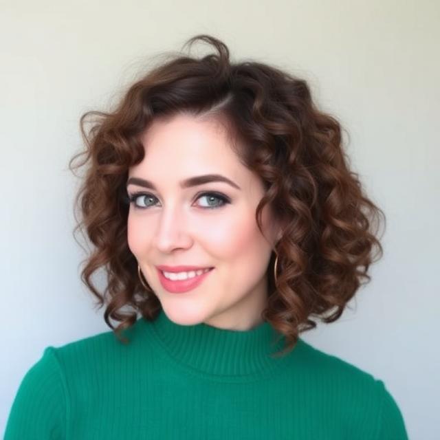 French Bob for Curly Hair