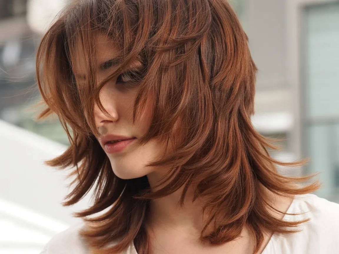 Long Wolf Cut hairstyle