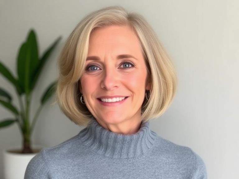 Low-maintenance bobs for mature women