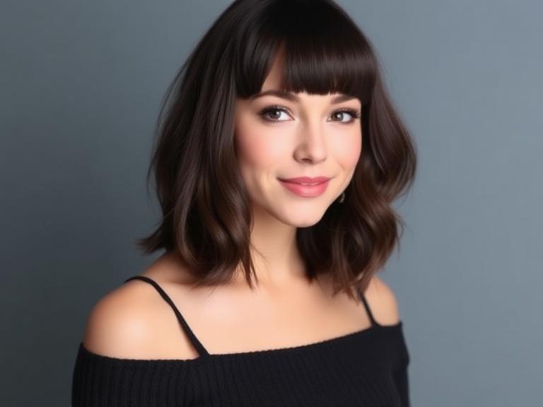 Medium-Length Hairstyles with Bangs
