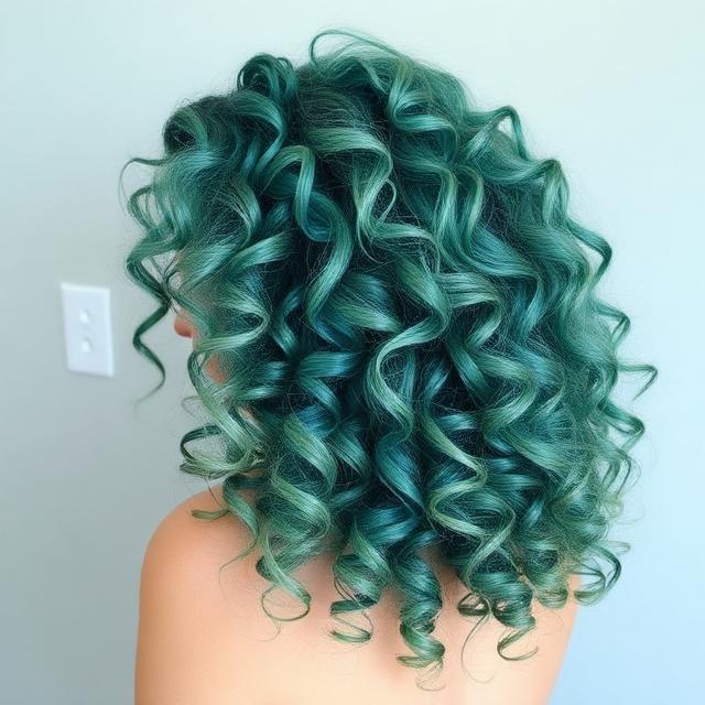 Mermaid-Inspired Curly Hair