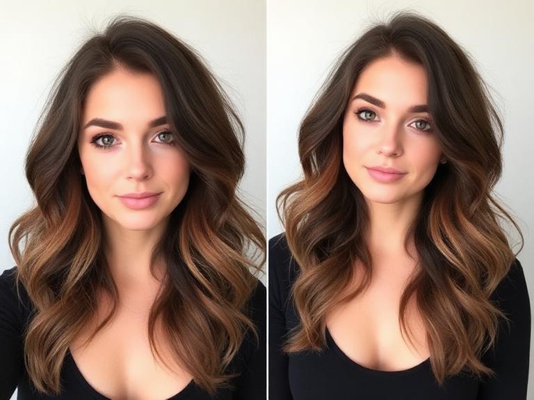 Messy waves hairstyle