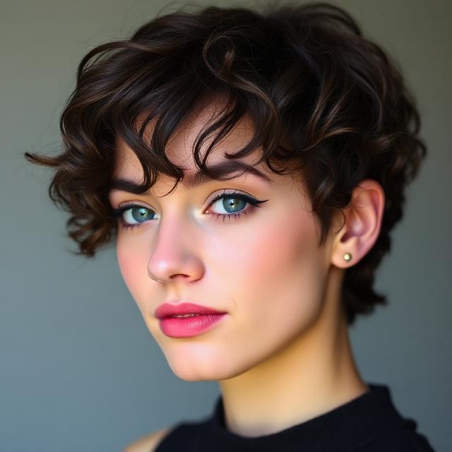 Short Curly Shag