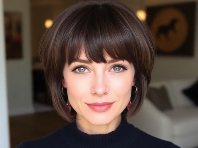 Short Hairstyles with Bangs