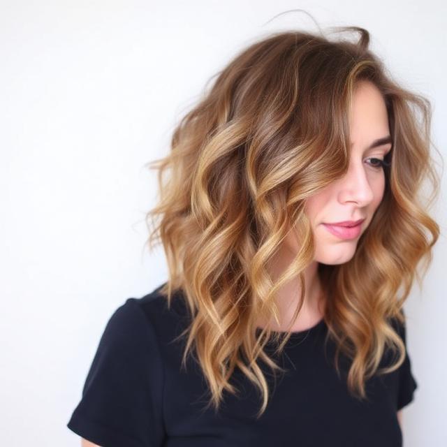 Shoulder-Length Layers Curly