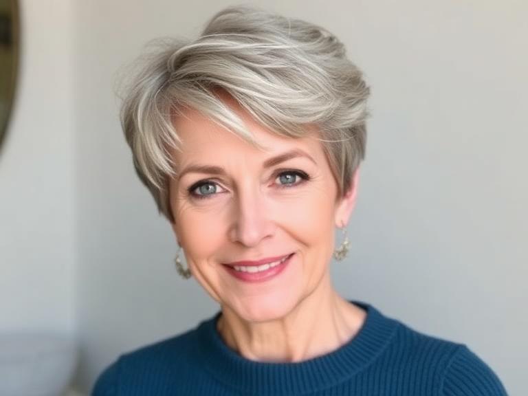 Soft pixie cuts for mature women