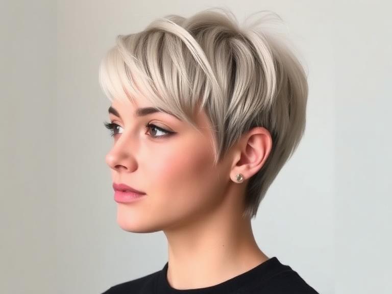 Wash-and-wear pixie haircut