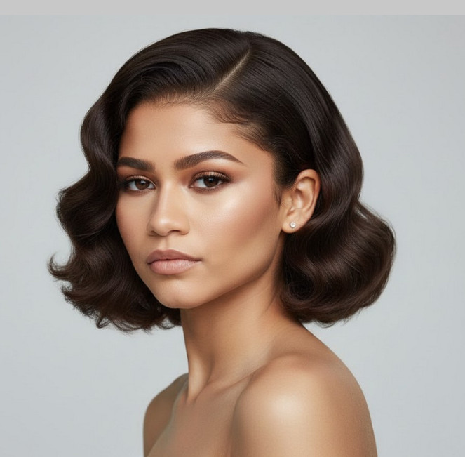Zendaya butterfly bob
