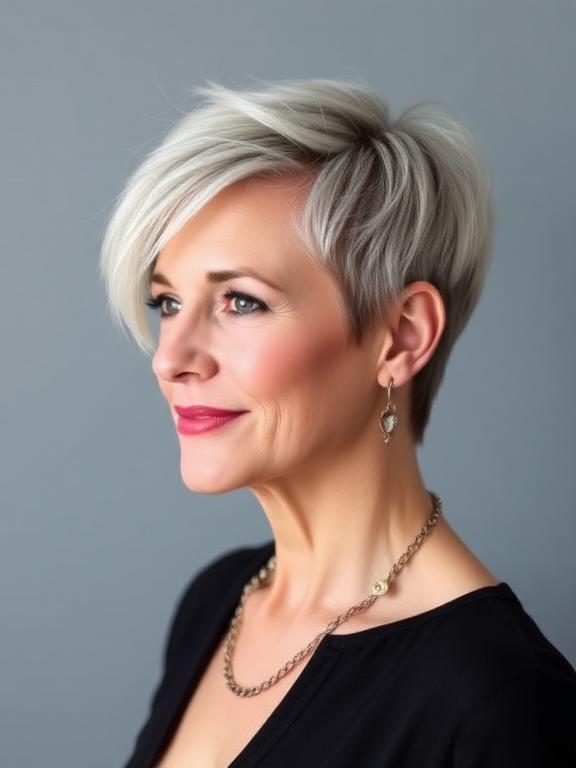 Asymmetrical Pixie haircuts