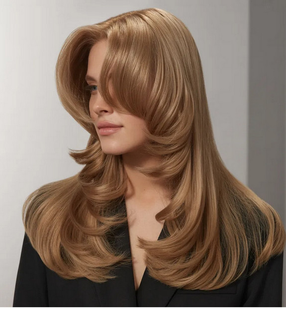 Butterfly Haircut for long hair