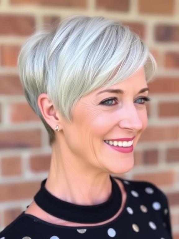 Classic Short Pixie Cut for women over 50