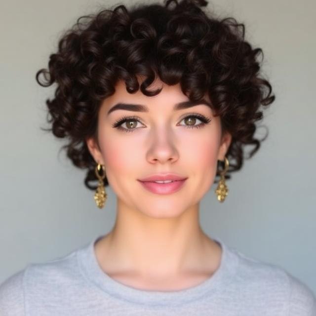 curly hairstyles for square faces
