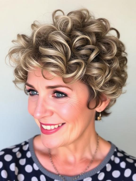 Curly Pixie with Defined Ringlets