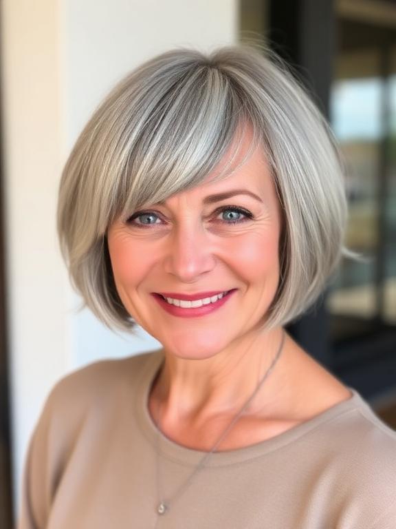 French Bob for women over 50