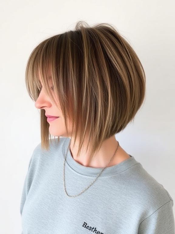Inverted Bob for women over 50