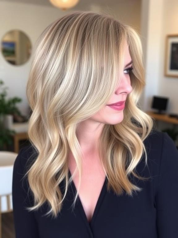 Long Layers hairstyle for women over 50