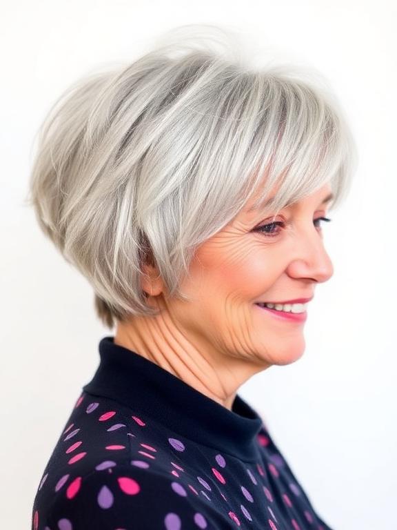 Short Wash-and-Wear Haircut for women over 50