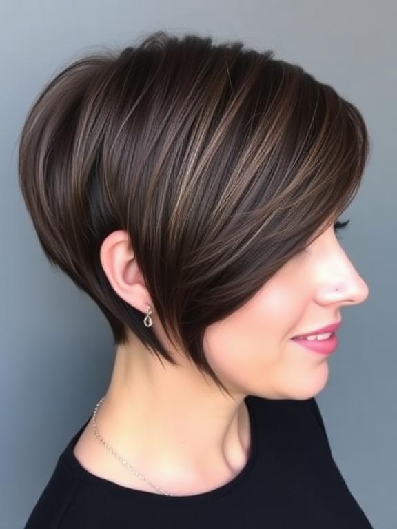Sleek Side-Part Pixie haircuts