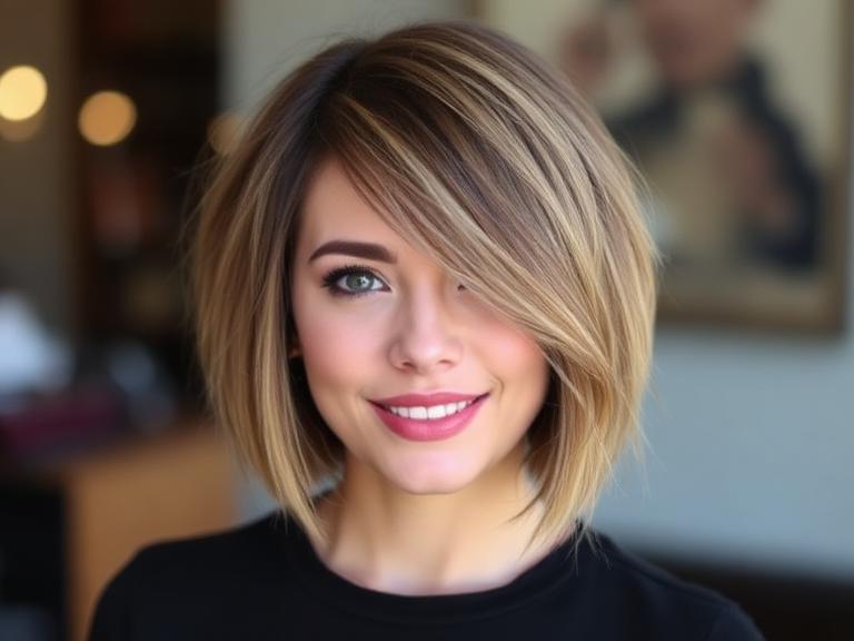 textured bob haircut