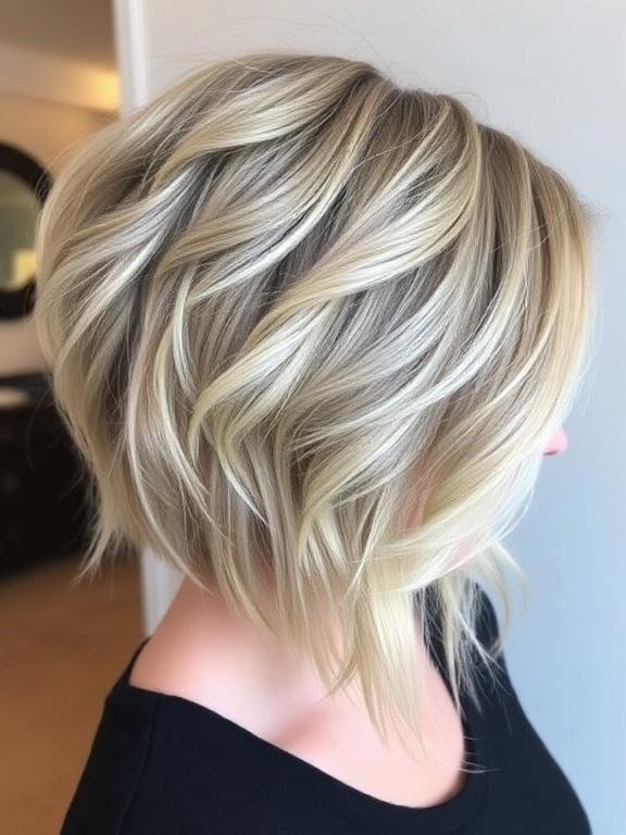 Textured Crown Volume Cut hairstyle for thin hair
