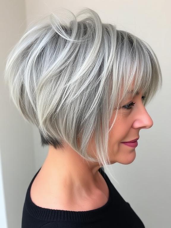 Textured Pixie with Balayage