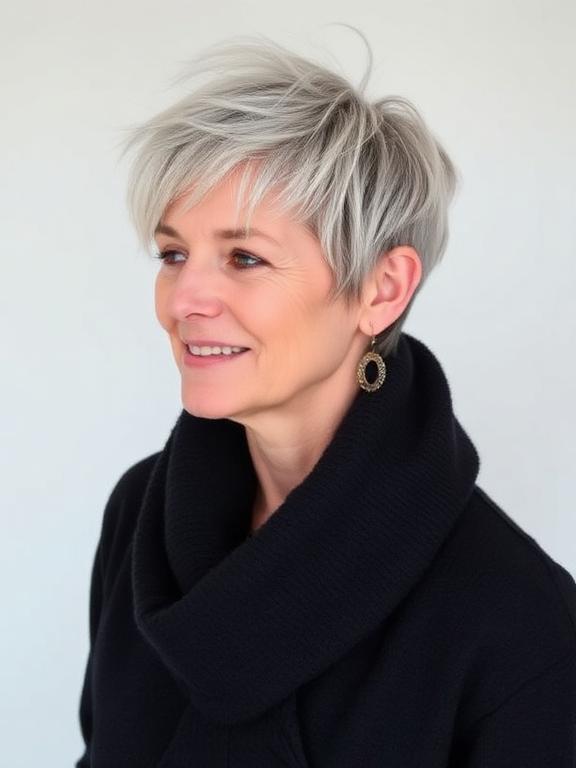 Wispy Fringe Pixie haircuts