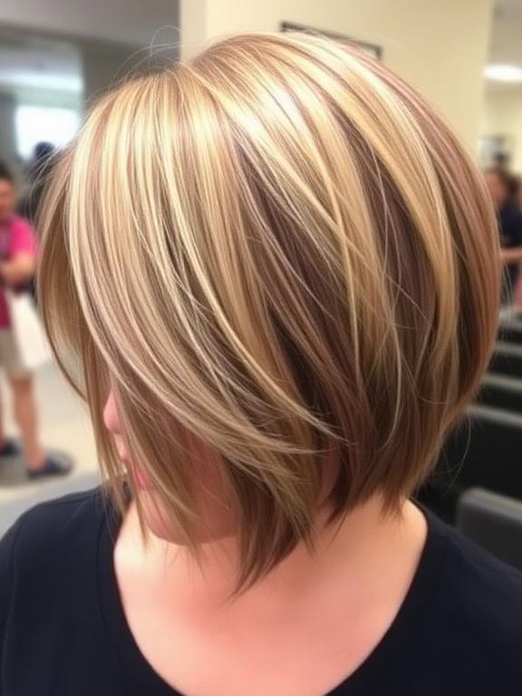 Angled Bob with Highlights