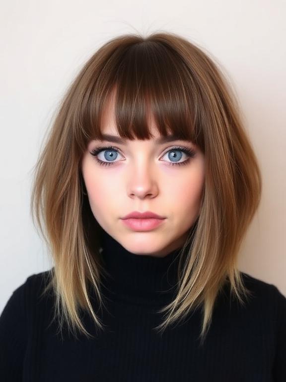 Boyish Cut with Long Fringe